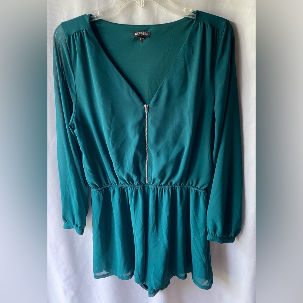 Express Dark Green Romper Size M - Picture 4 of 6